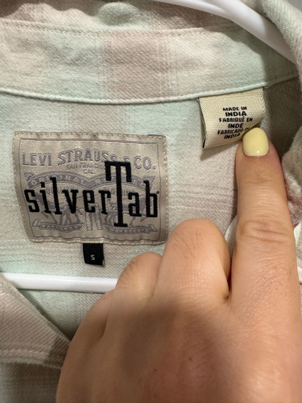 Levi’s Silver Tab Button Down Plaid Flannel Size … - image 2